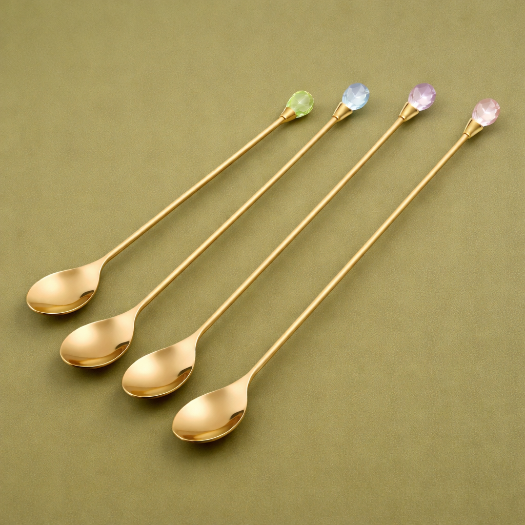 Crystal Coffee Spoons – Set of 4