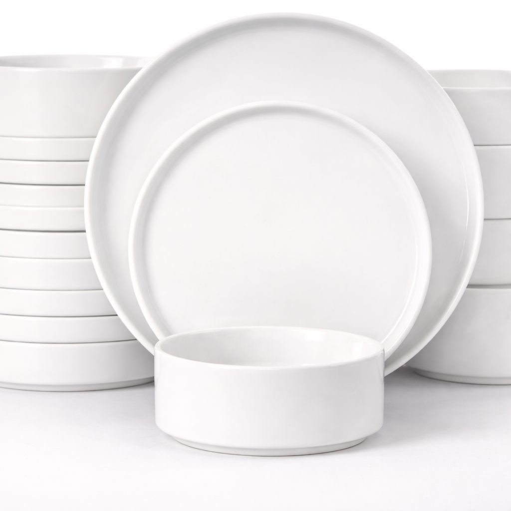 White Dinning Set (18 pcs)