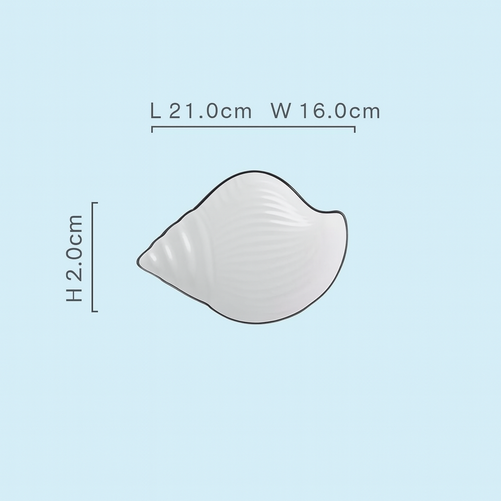 Conch shell plate