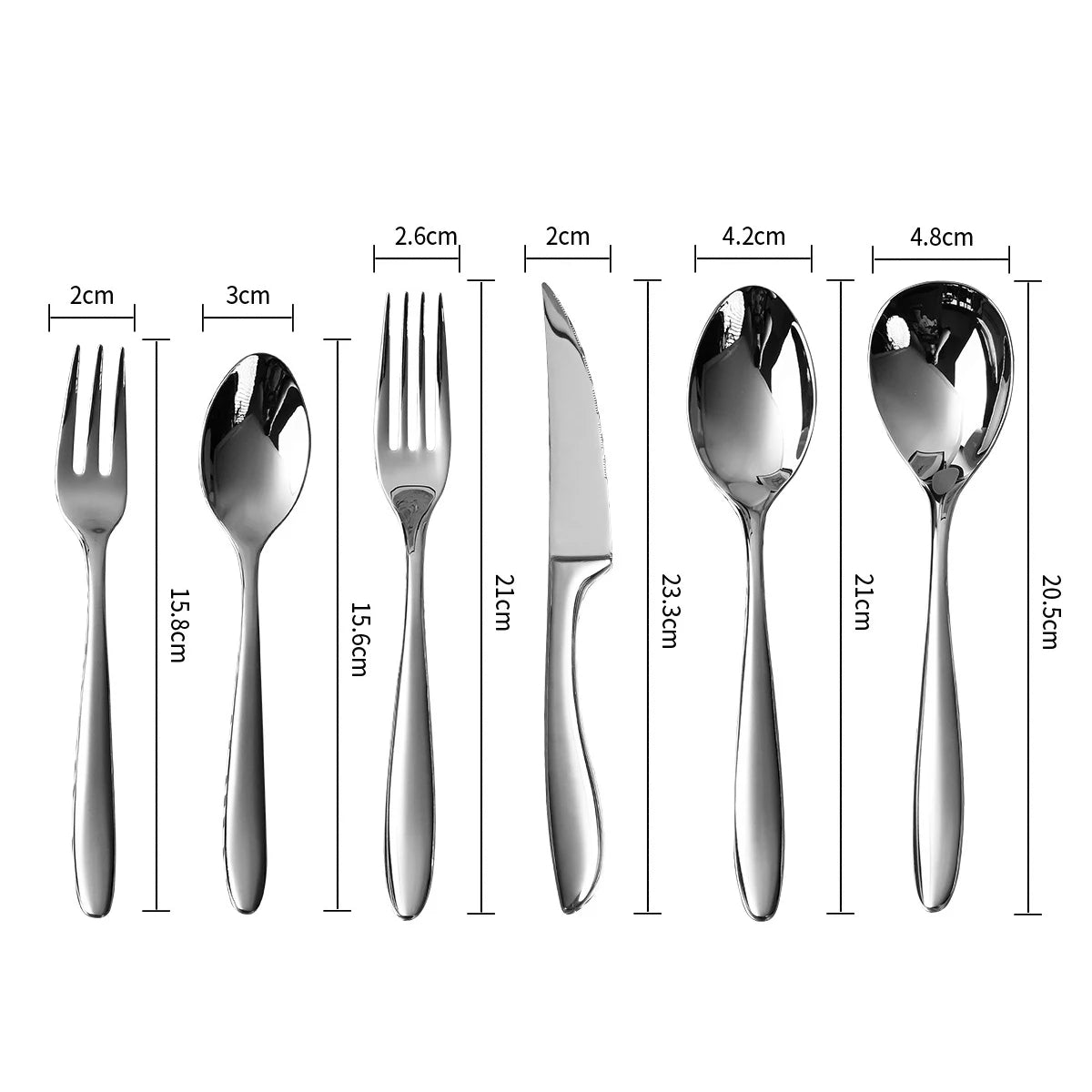 Gold or Silver Premium Flatware set (16 pcs)