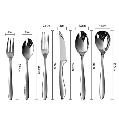 Gold or Silver Premium Flatware set (16 pcs)