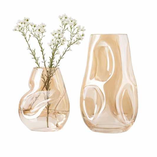 Golden Vase Set (2 pcs)