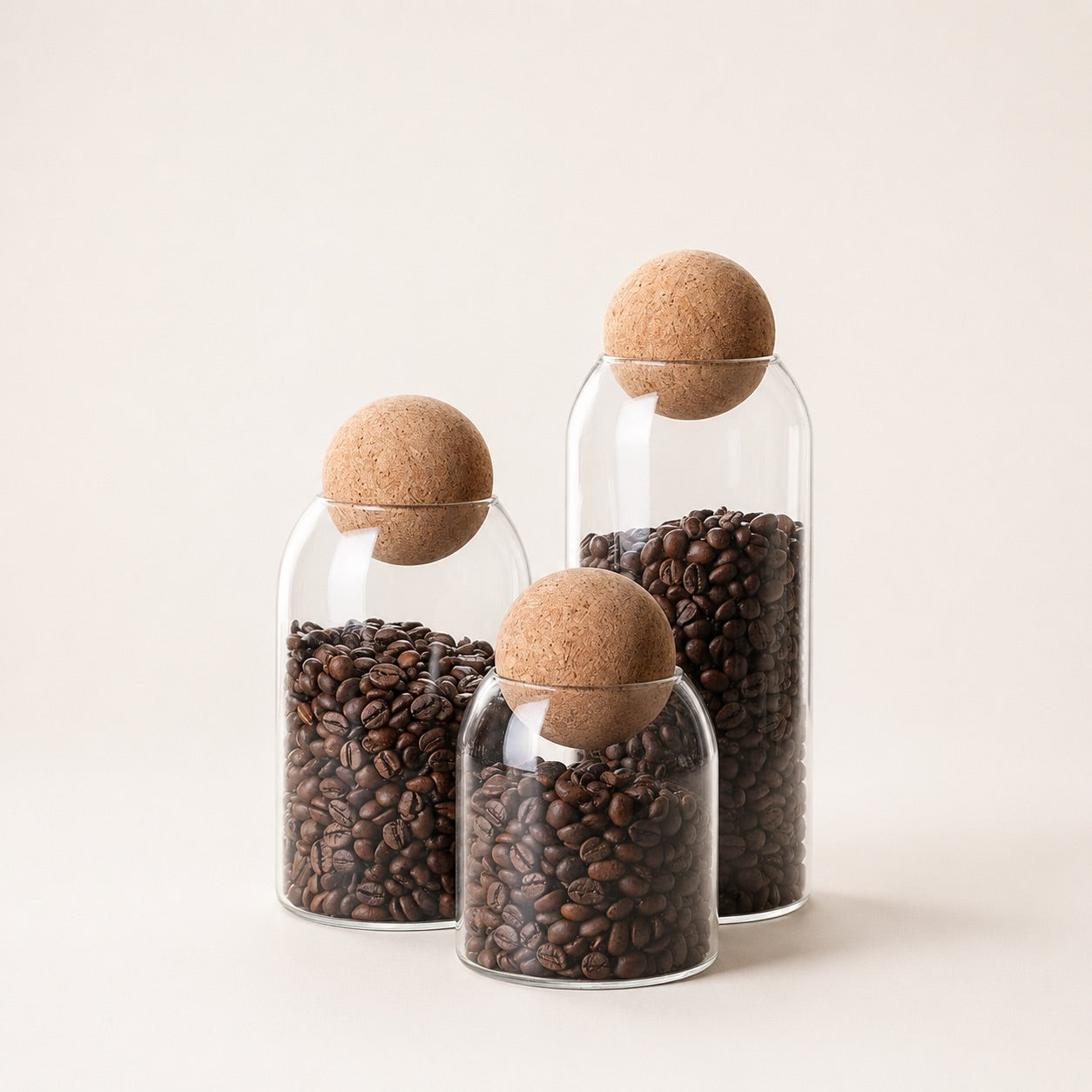 Glass Storage Ball Jar set