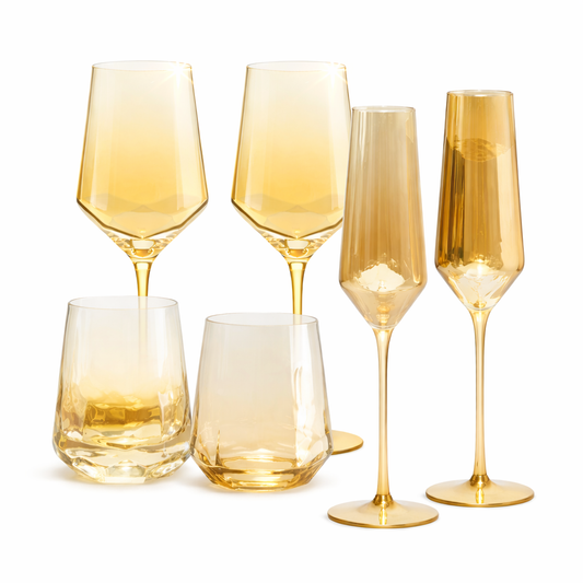 Golden Light Glasssware Set (6 pcs)